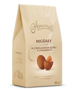Amaresti Migdały w czekoladzie mlecznej z cynamonem