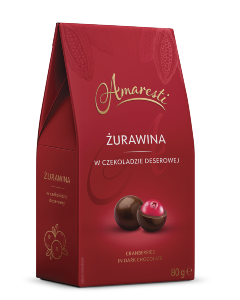 Amaresti Żurawina  w czekoladzie deserowej